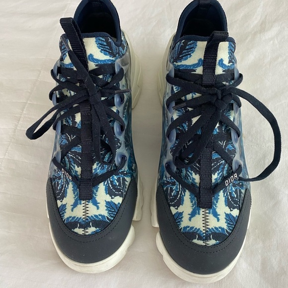 Christian Dior D-Connect Sneakers β Blue Toile de Jouy | Size 39 (Authentic) - Picture 10 of 11